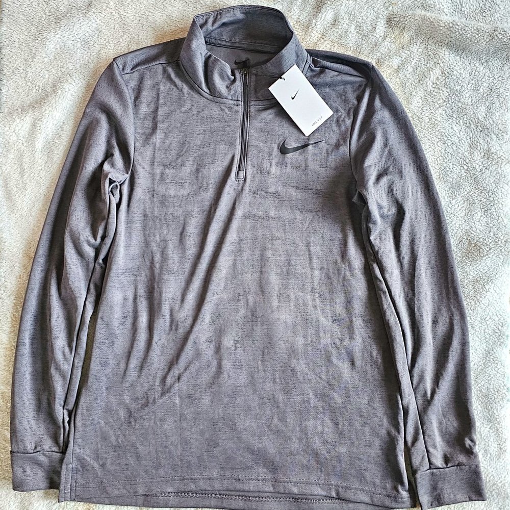 Nike Men’s Breathe Superset Iron Grey ¼ Zip medium